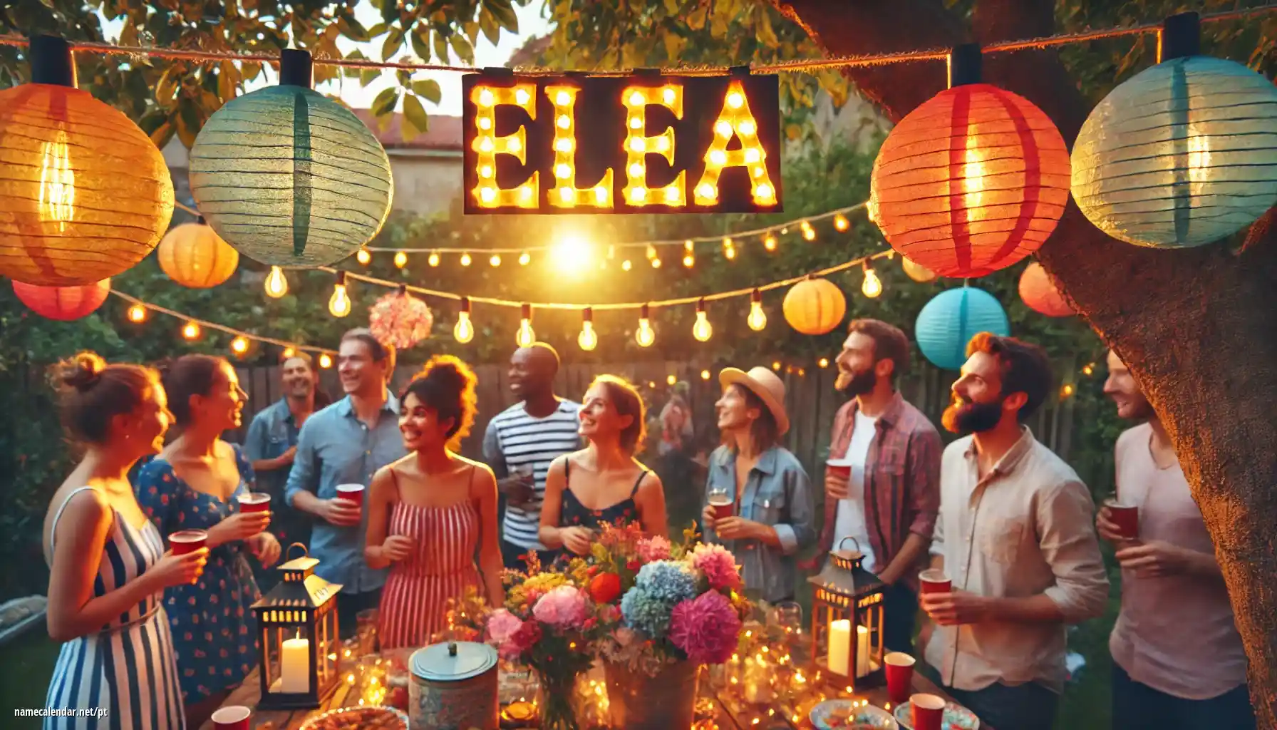 Celebração do dia do nome e nome - Elea