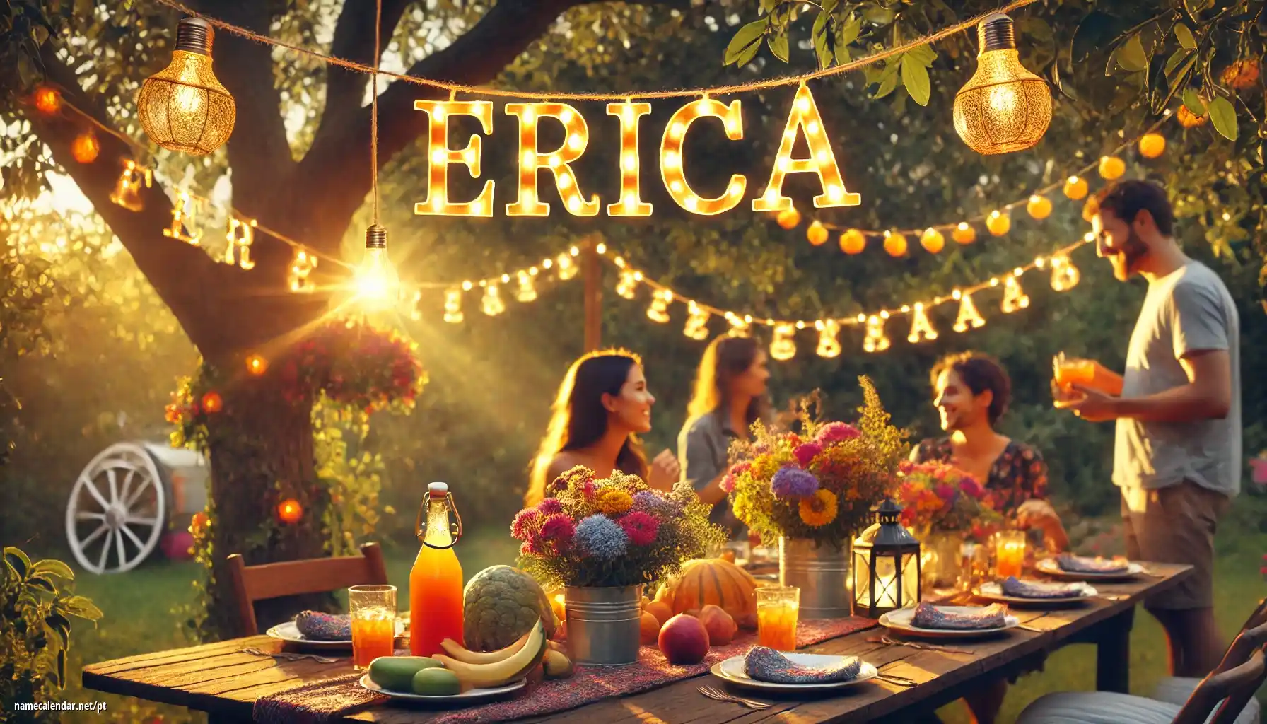 Celebração do dia do nome e nome - Erica