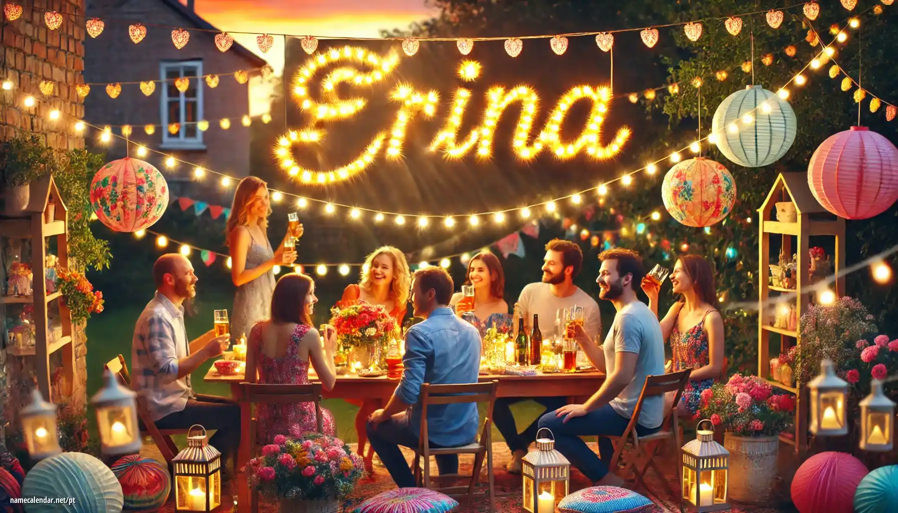 Celebração do dia do nome e nome - Erina