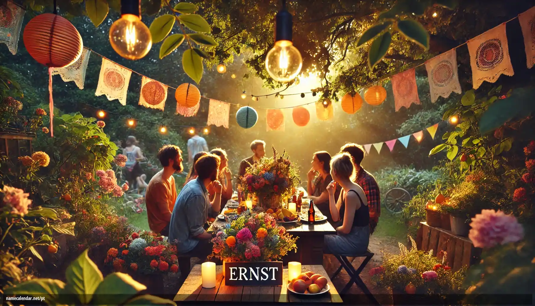 Celebração do dia do nome e nome - Ernst