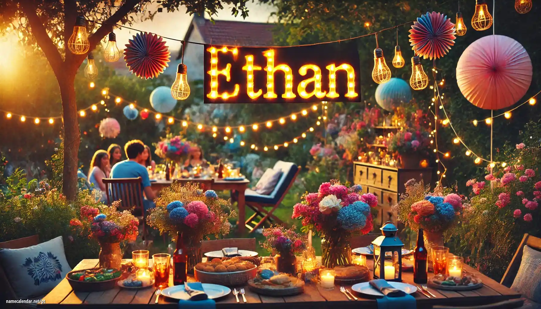 Celebração do dia do nome e nome - Ethan
