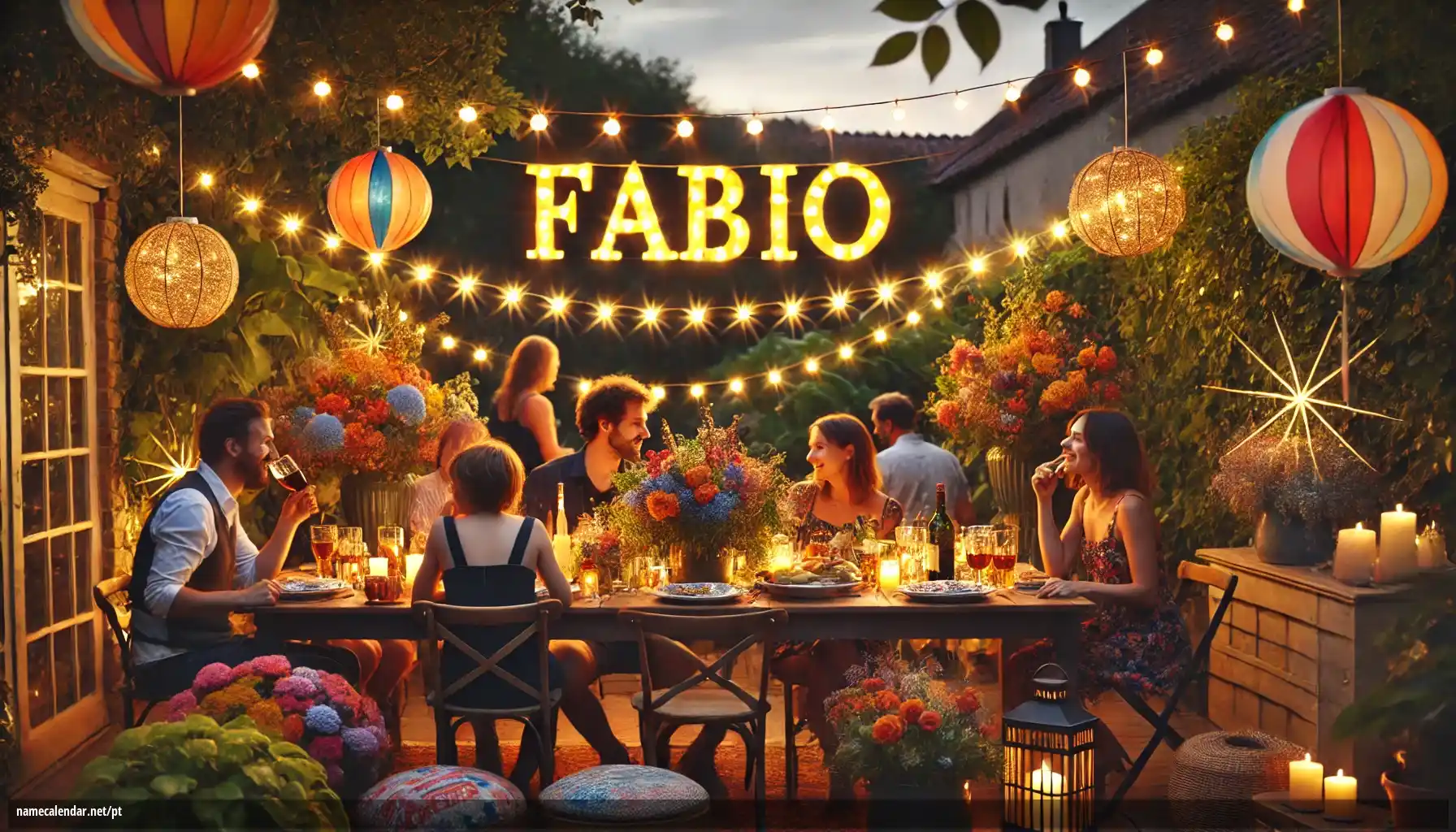 Celebração do dia do nome e nome - Fabio