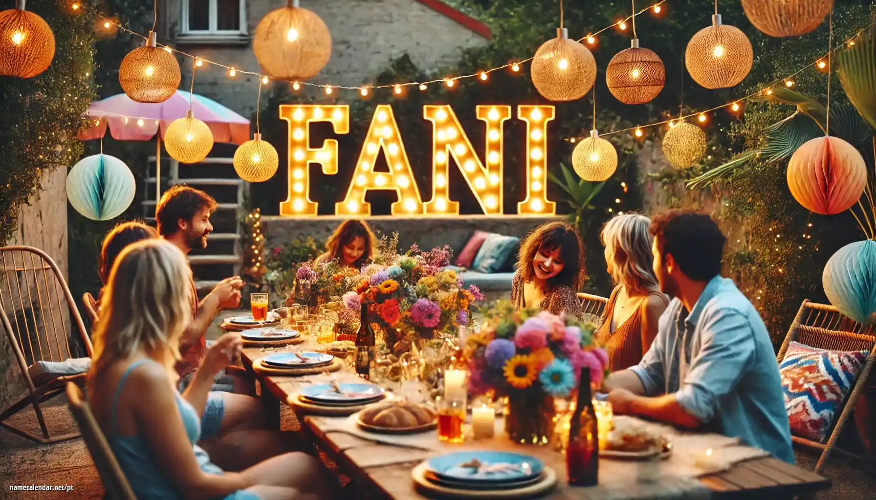 Celebração do dia do nome e nome - Fani