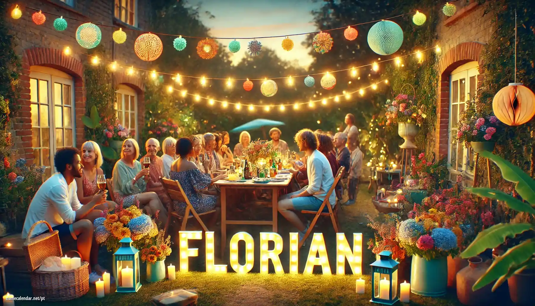 Celebração do dia do nome e nome - Florián