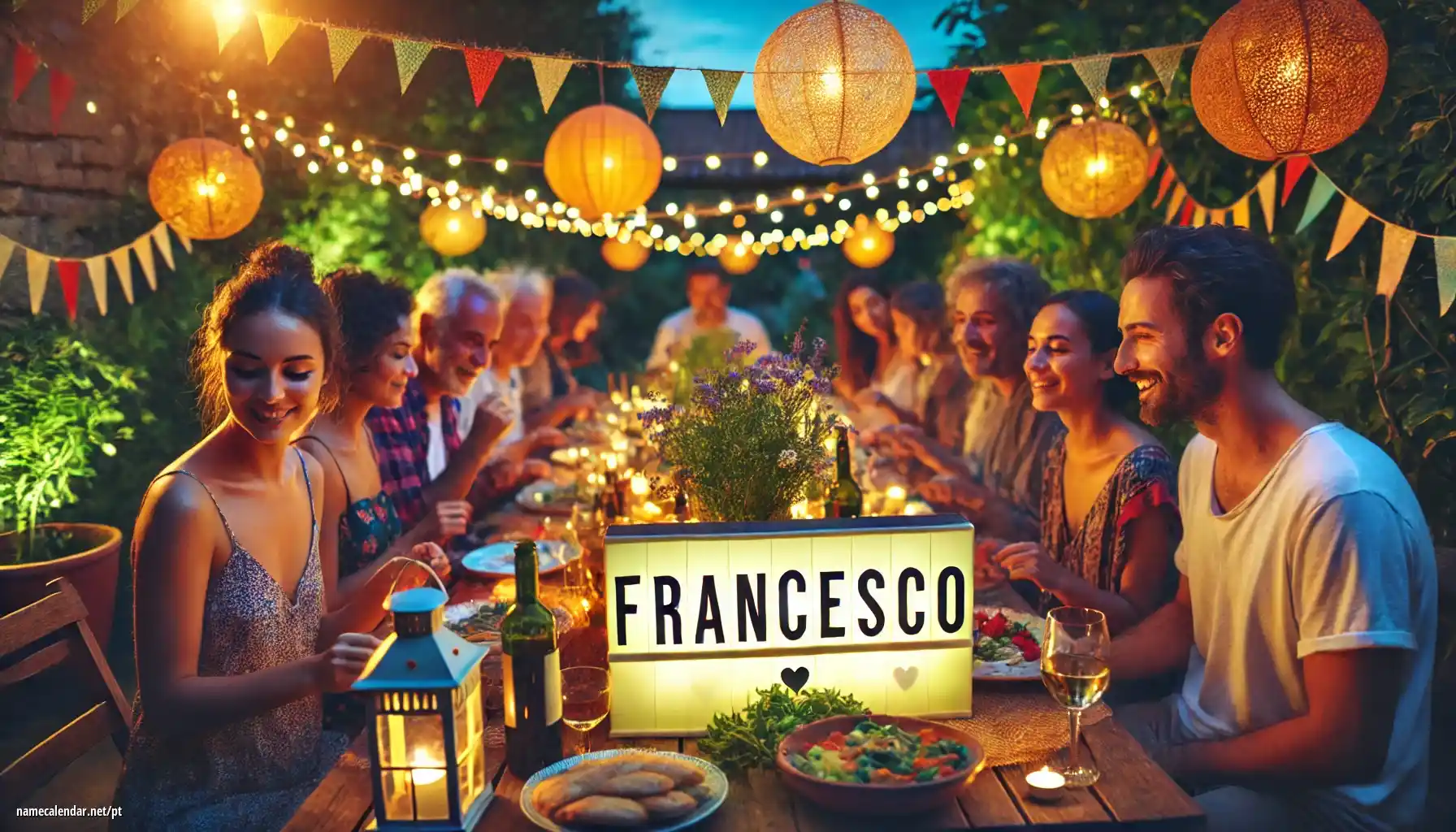 Celebração do dia do nome e nome - Francesco