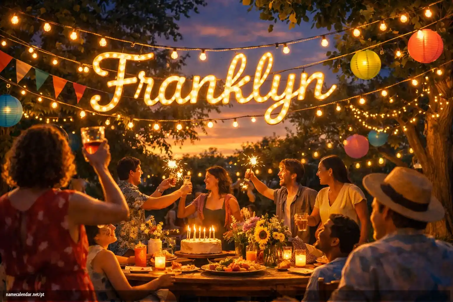 Celebração do dia do nome e nome - Franklyn