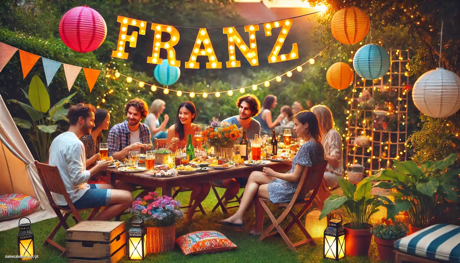 Celebração do dia do nome e nome - Franz