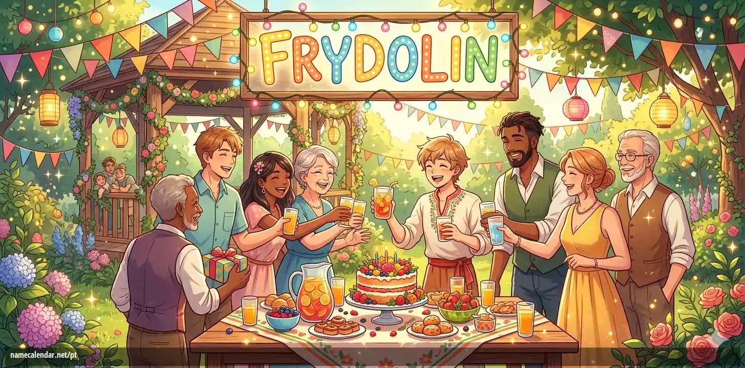 Celebração do dia do nome e nome - Frydolin