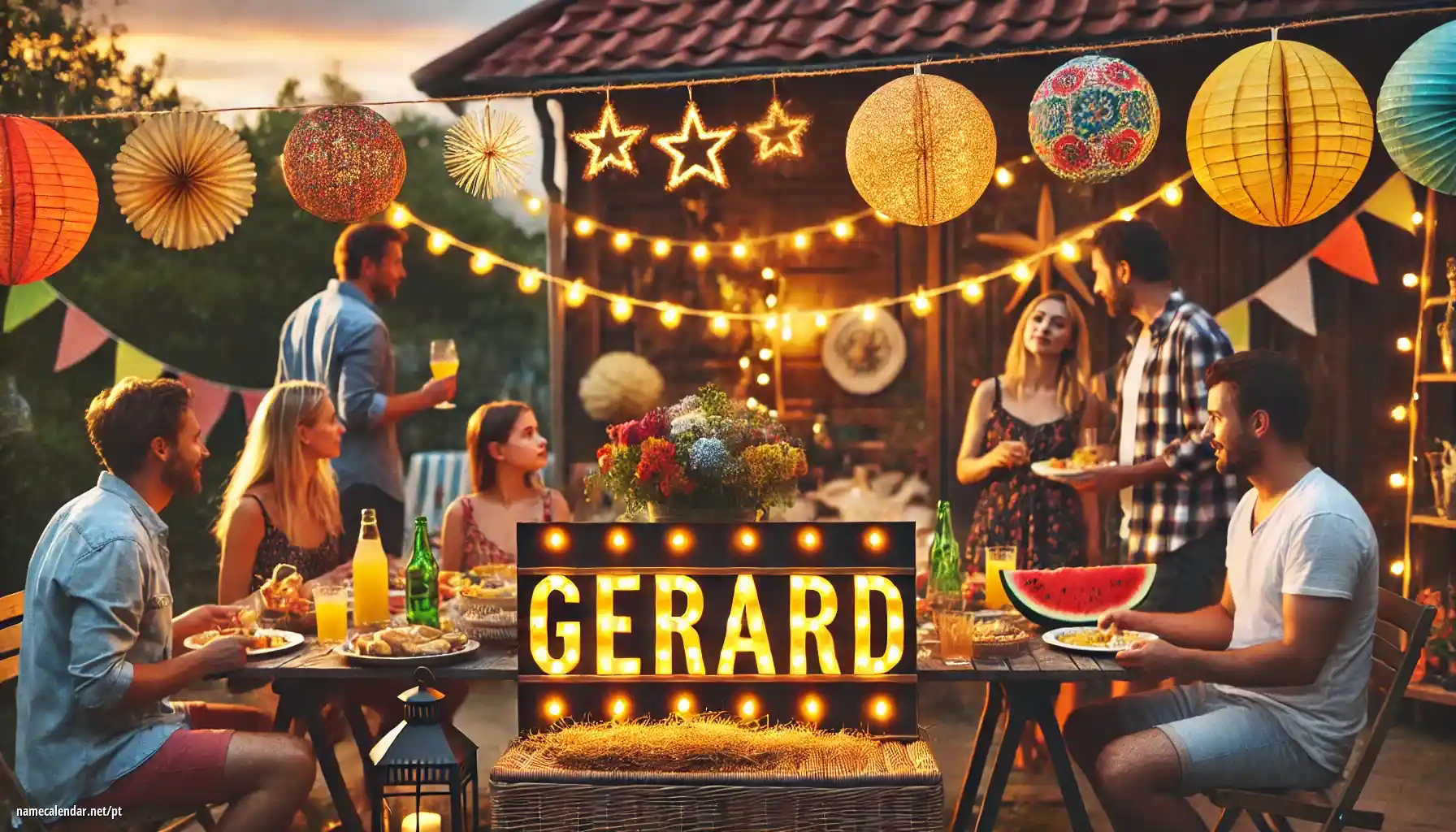 Celebração do dia do nome e nome - Gérard