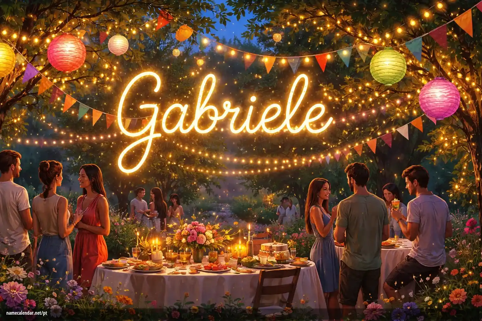 Celebração do dia do nome e nome - Gabriele