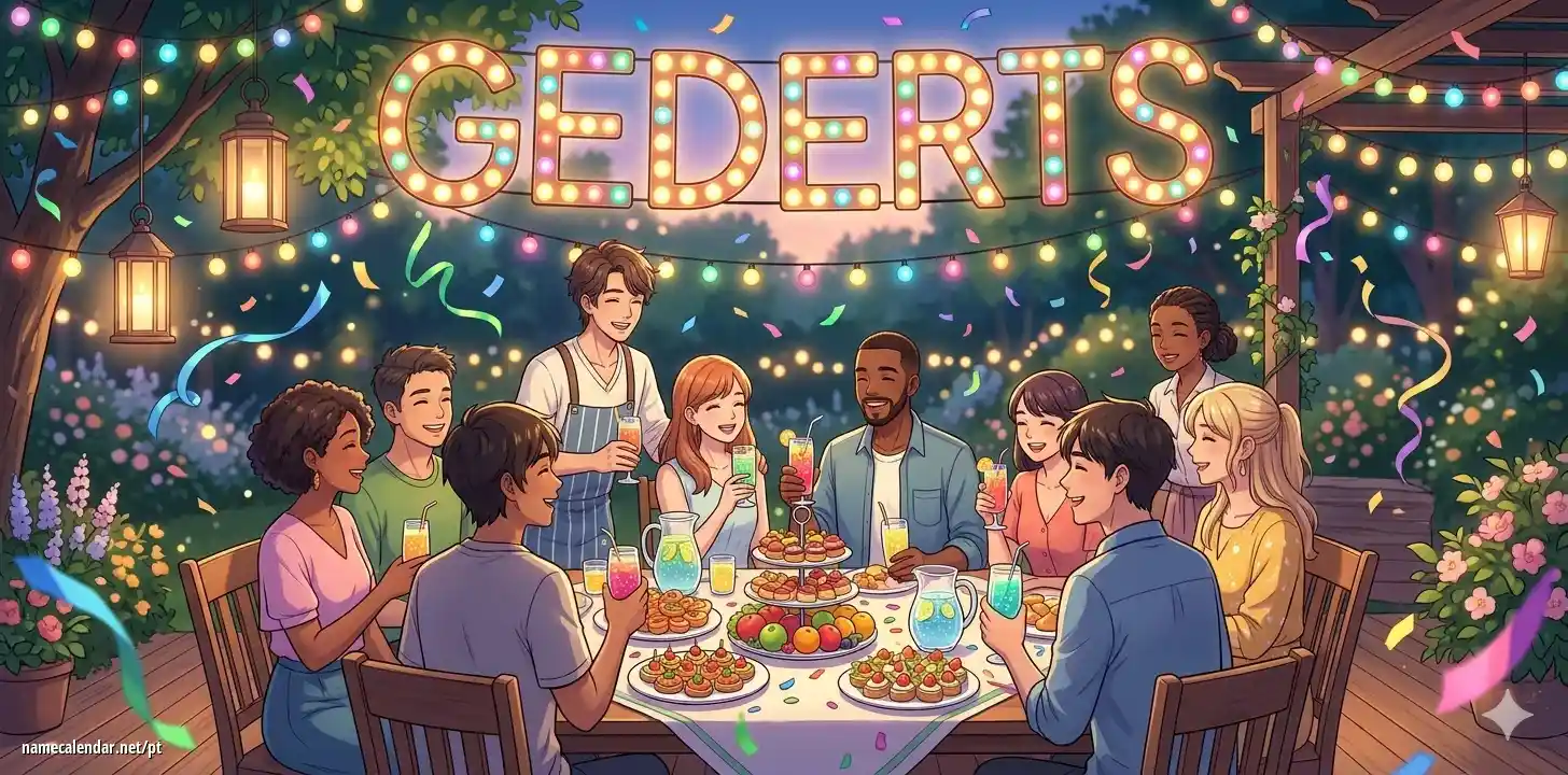 Celebração do dia do nome e nome - Gederts
