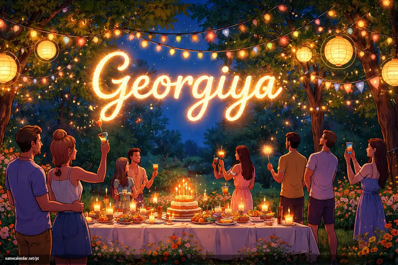 Celebração do dia do nome e nome - Georgiya