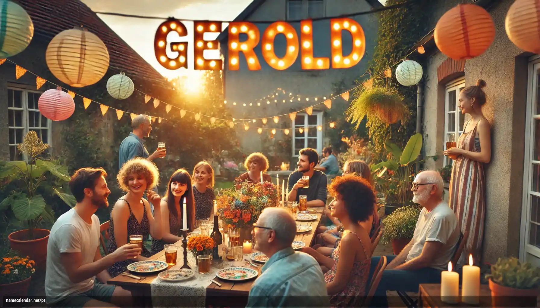 Celebração do dia do nome e nome - Gerold