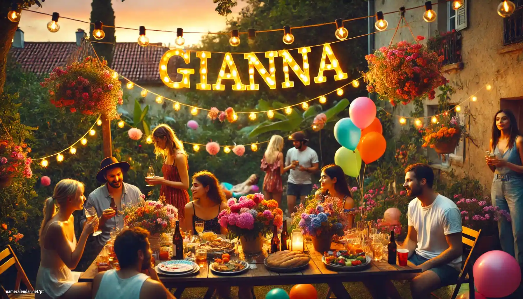 Celebração do dia do nome e nome - Gianna