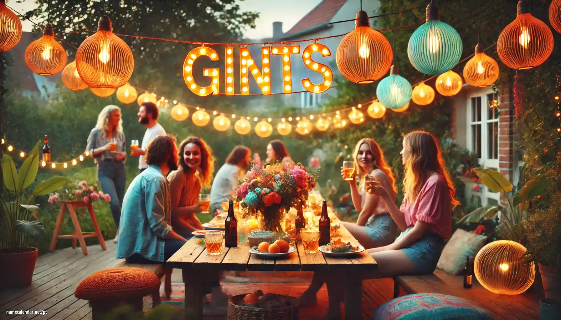 Celebração do dia do nome e nome - Gints