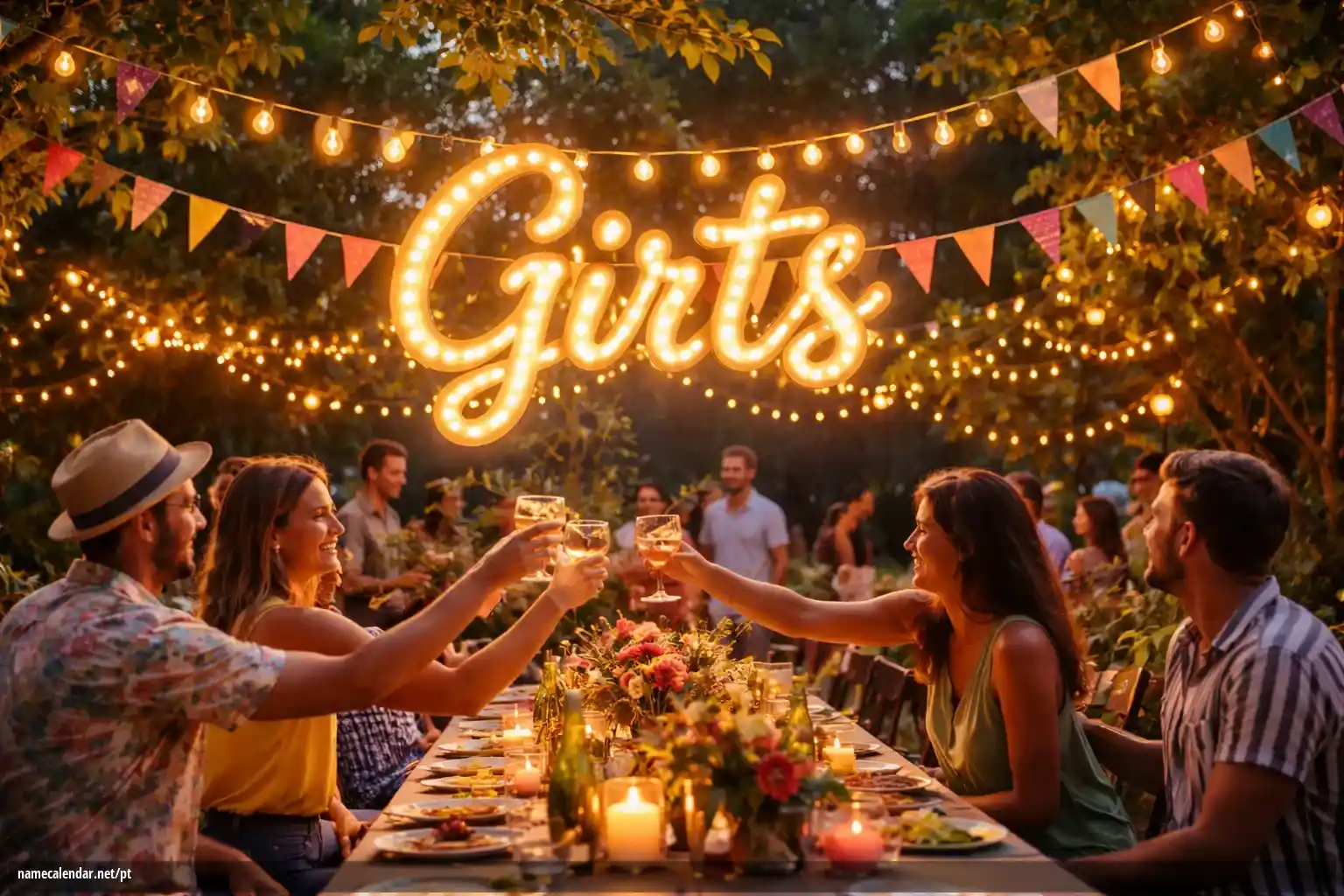 Celebração do dia do nome e nome - Girts