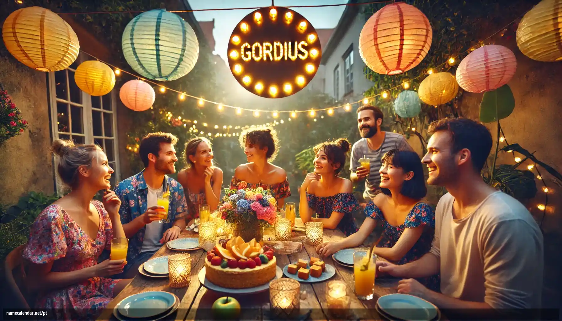 Celebração do dia do nome e nome - Gordius