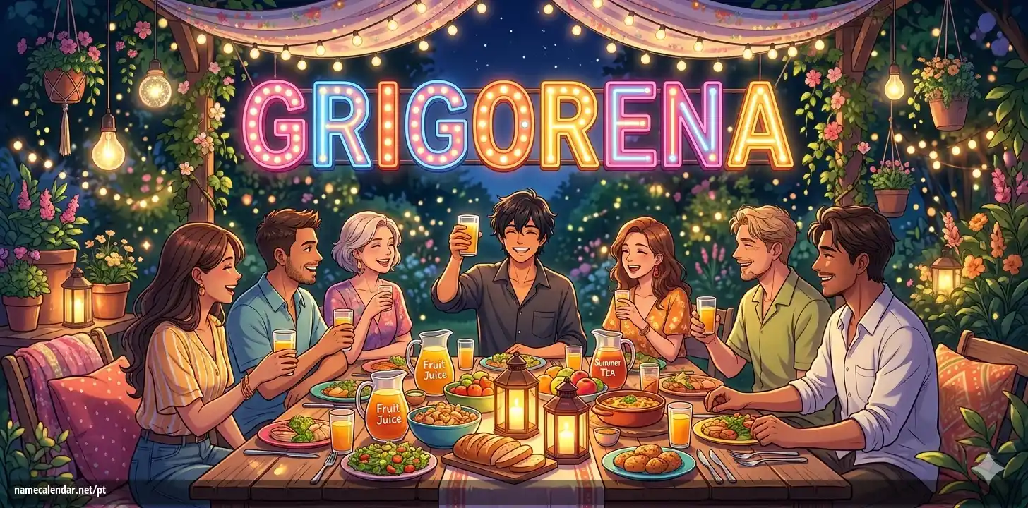 Celebração do dia do nome e nome - Grigorena