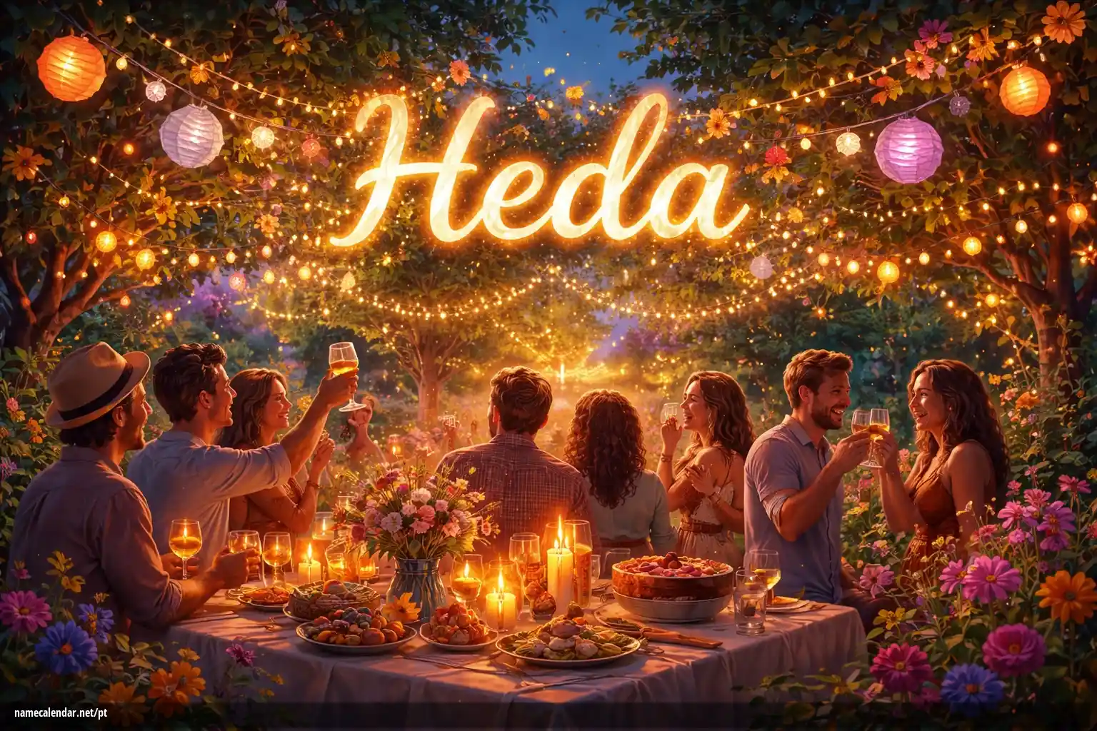 Celebração do dia do nome e nome - Heda