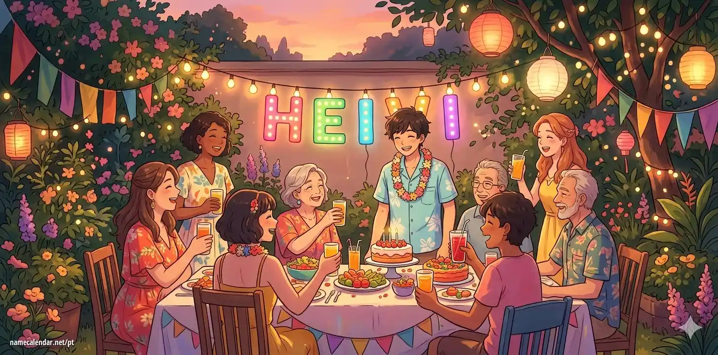 Celebração do dia do nome e nome - Heivi