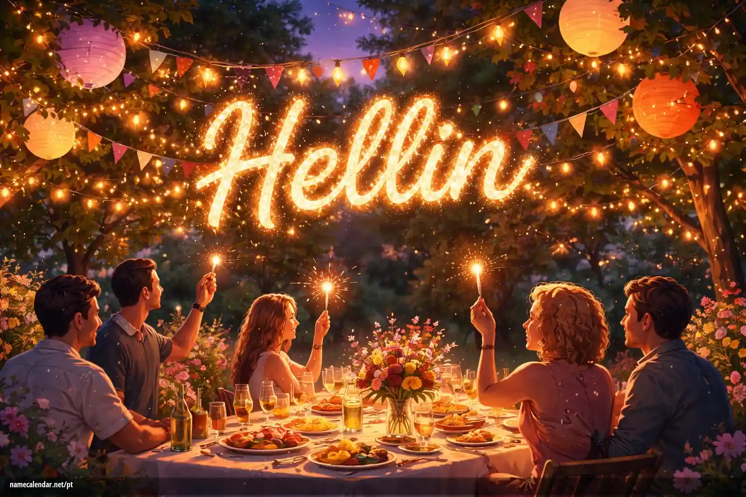 Celebração do dia do nome e nome - Hellin