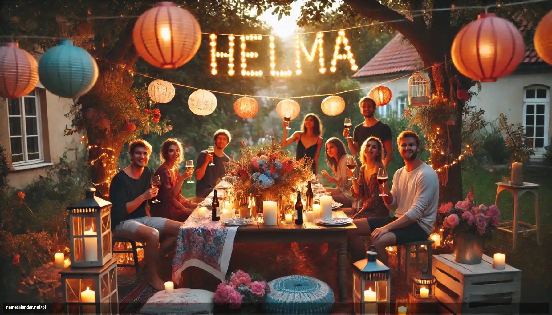 Celebração do dia do nome e nome - Helma