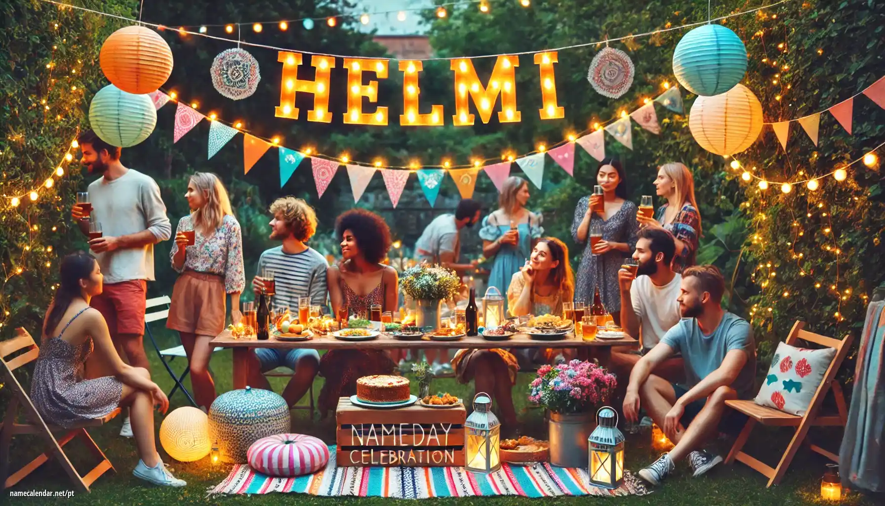Celebração do dia do nome e nome - Helmi