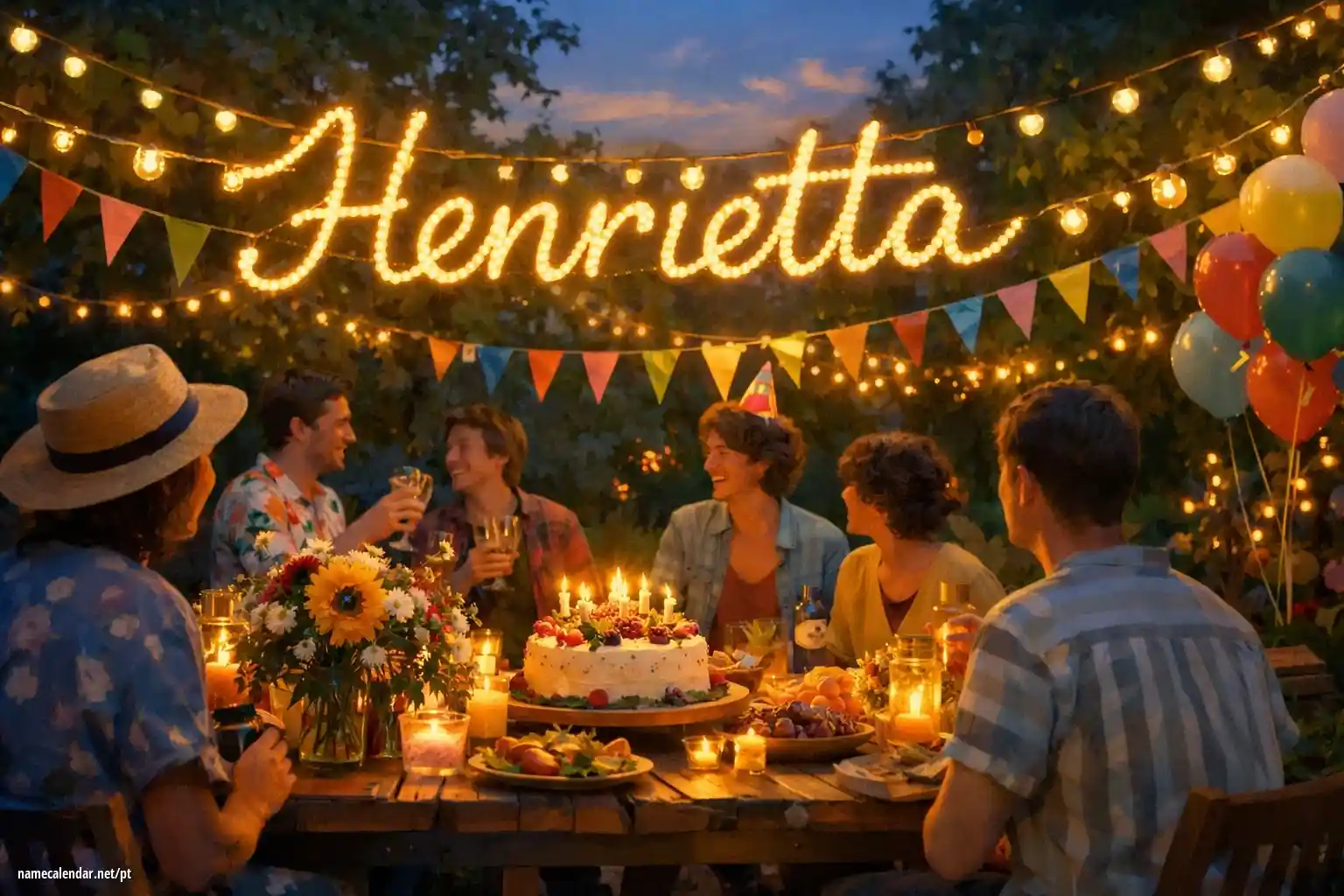 Celebração do dia do nome e nome - Henrietta