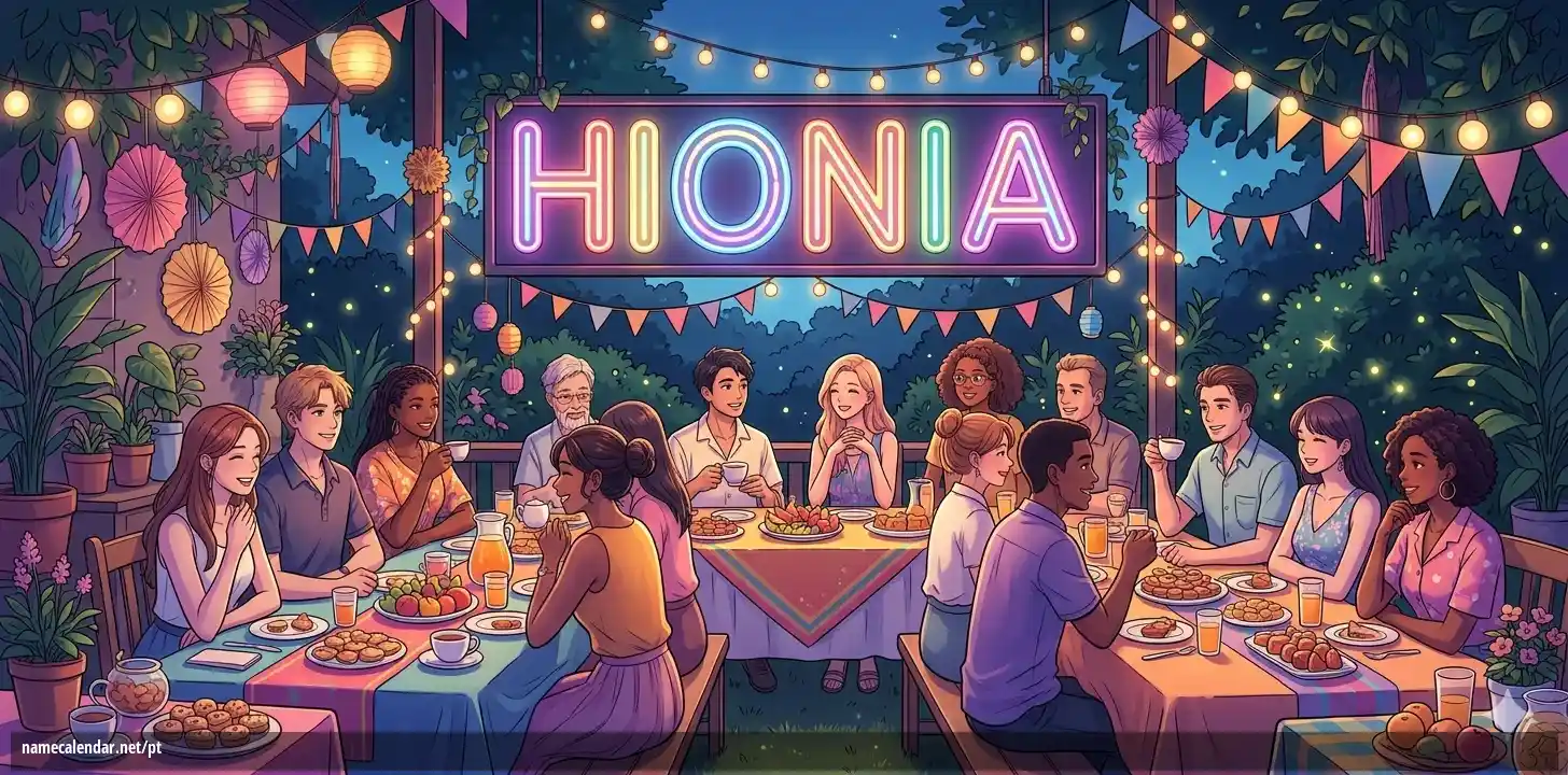 Celebração do dia do nome e nome - Hionia