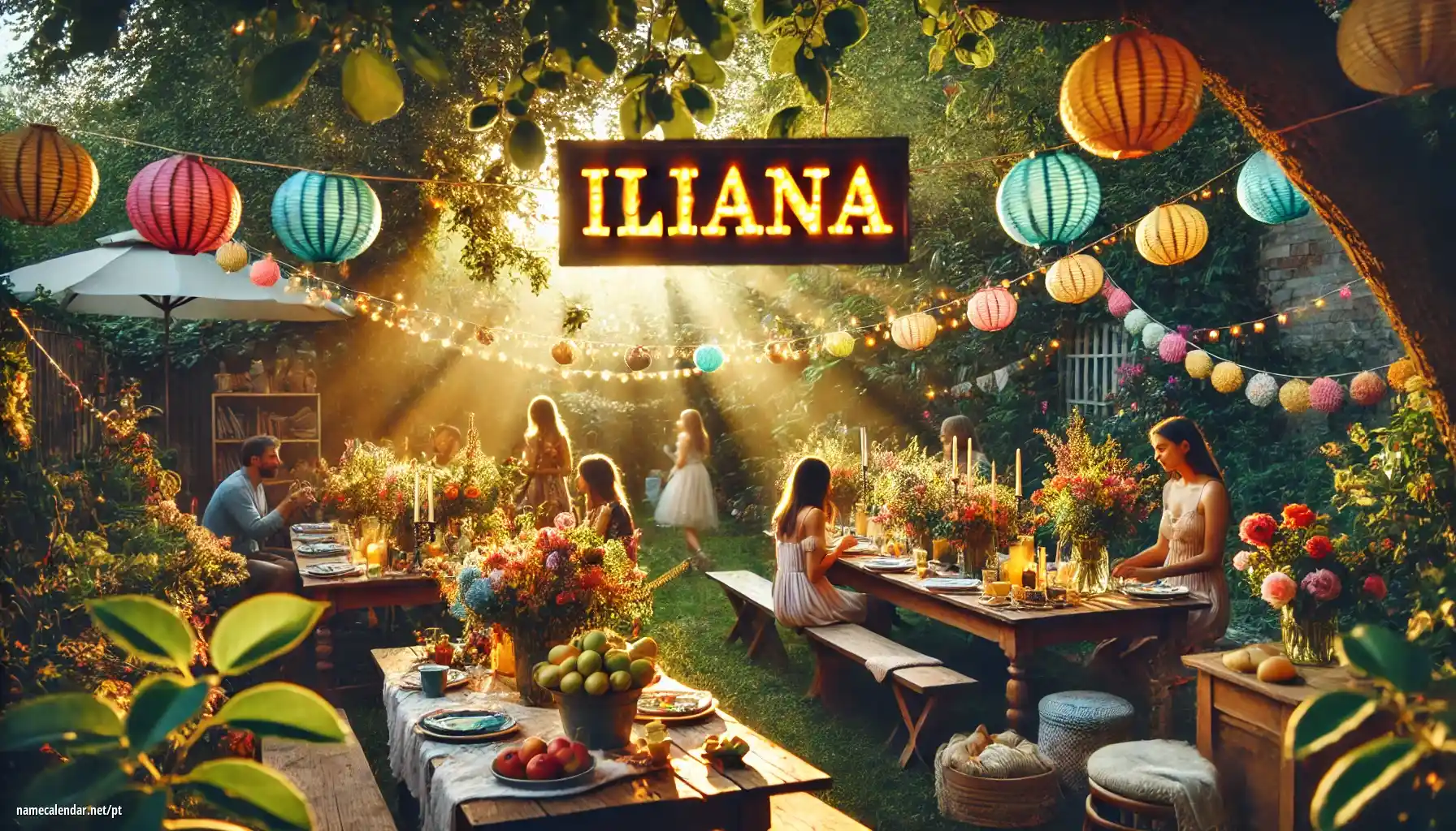 Celebração do dia do nome e nome - Iliana