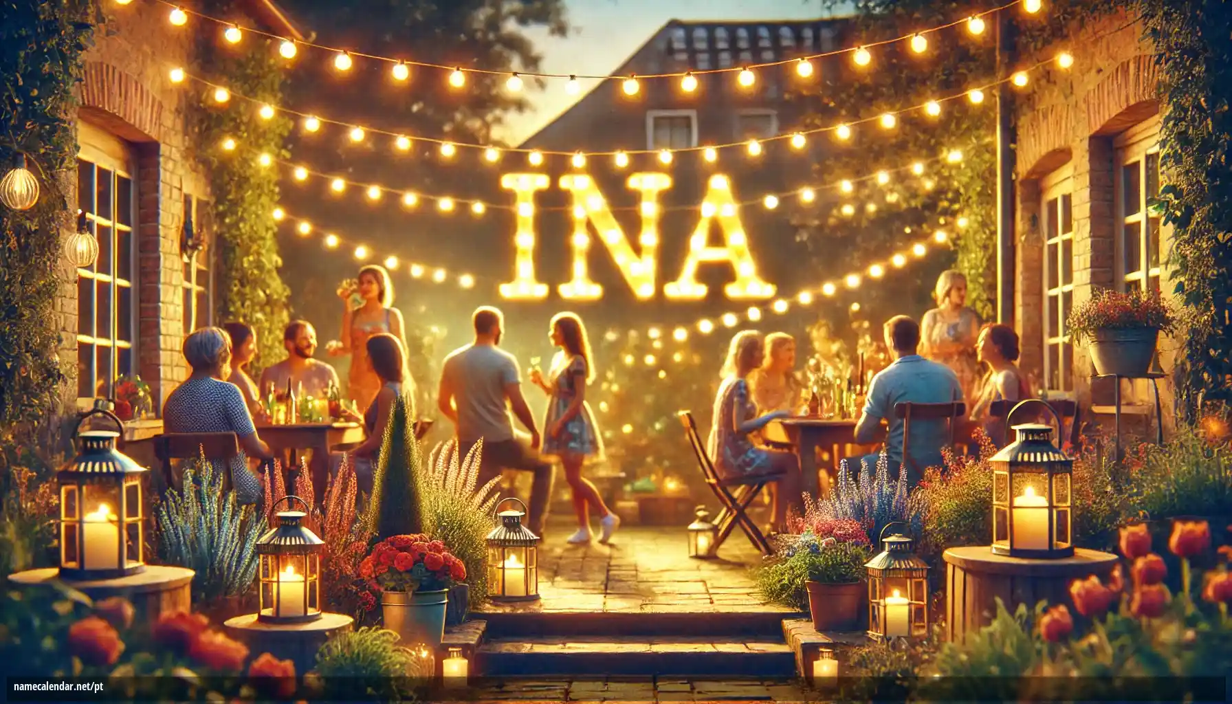 Celebração do dia do nome e nome - Ina