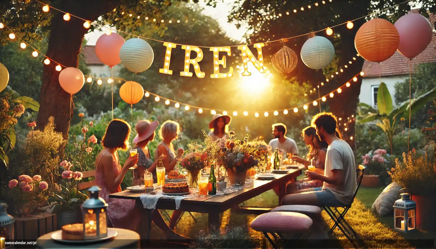 Celebração do dia do nome e nome - Iren