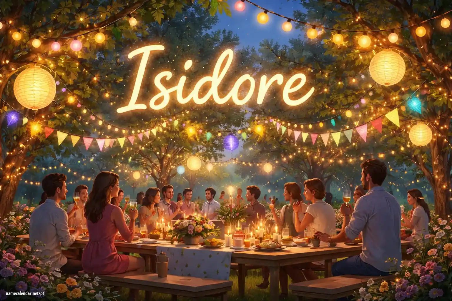 Celebração do dia do nome e nome - Isidore