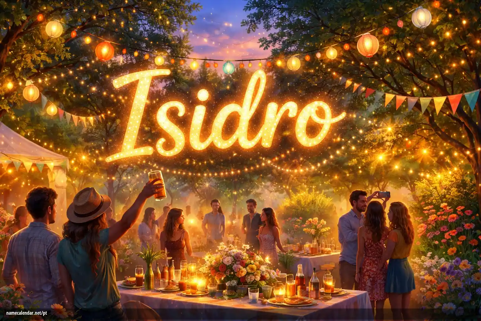 Celebração do dia do nome e nome - Isidro