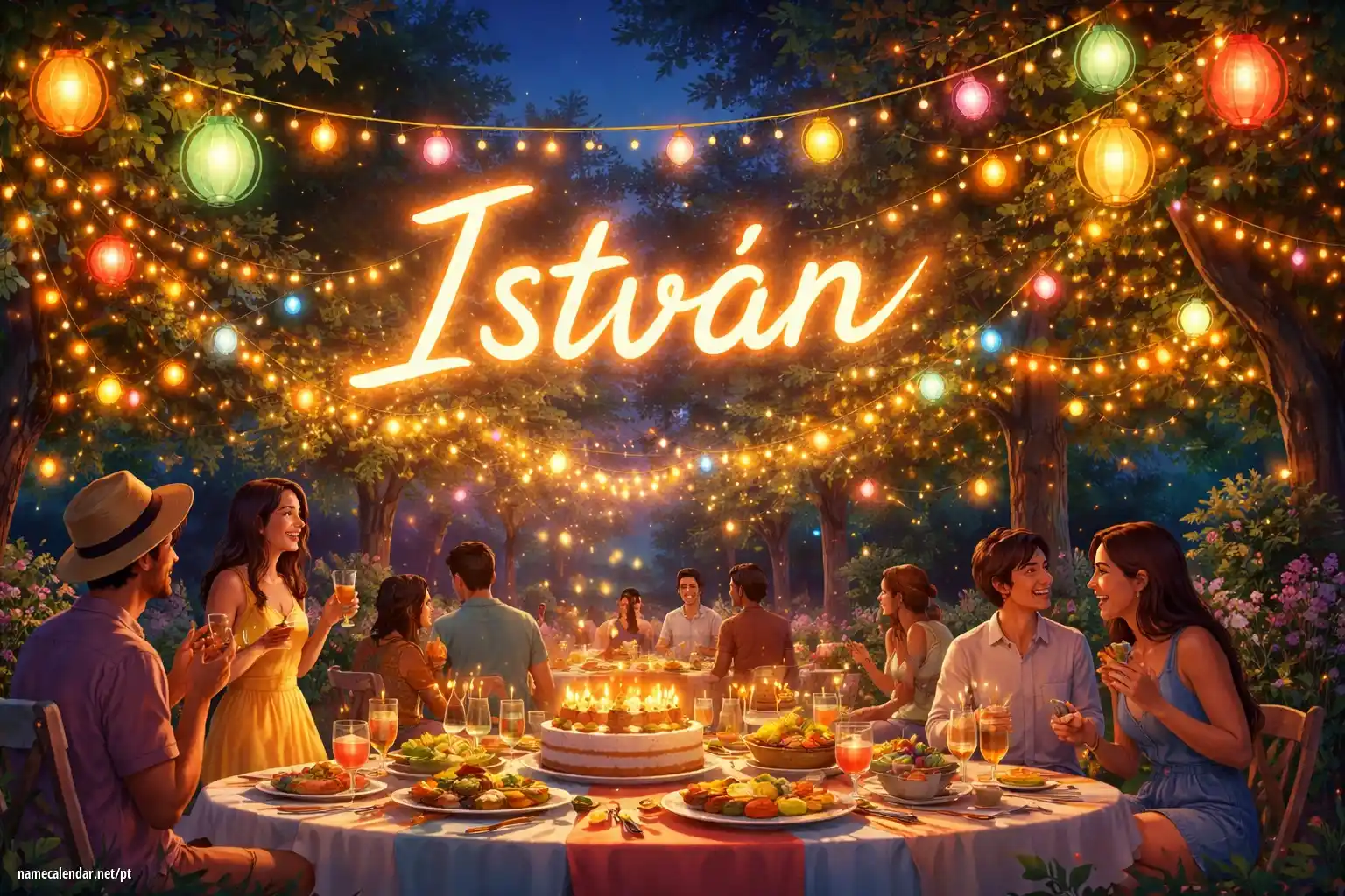 Celebração do dia do nome e nome - István