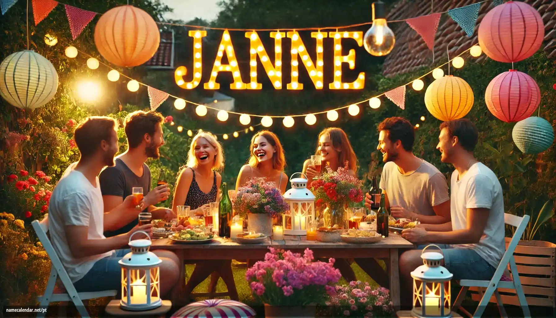 Celebração do dia do nome e nome - Janne