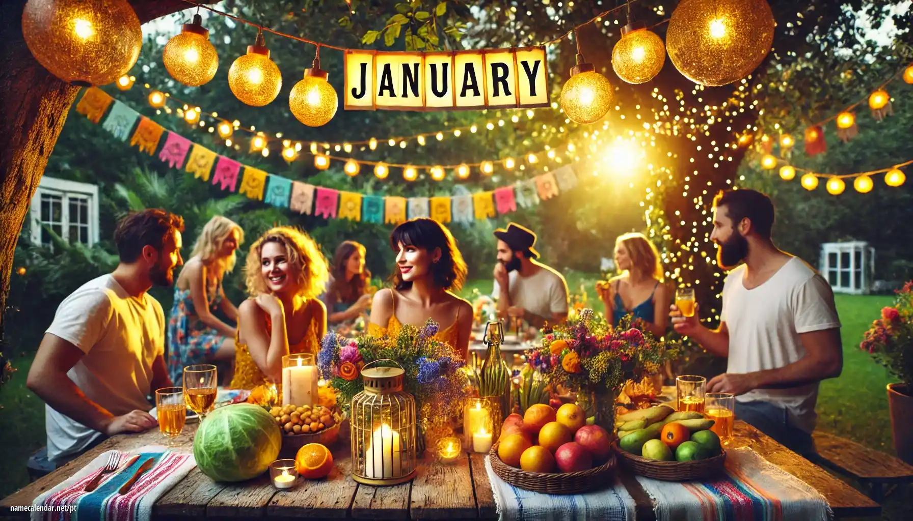 Celebração do dia do nome e nome - January