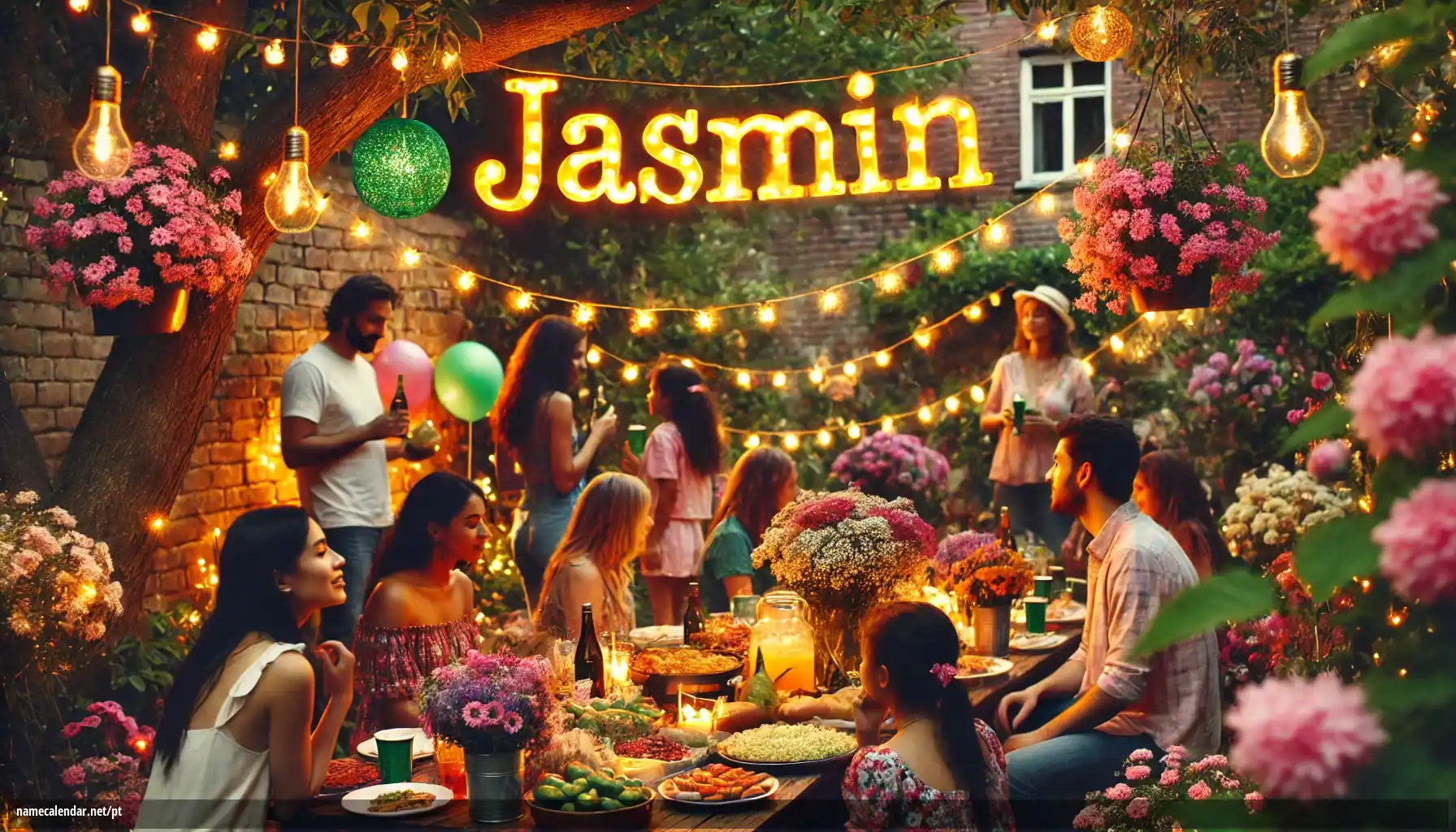 Celebração do dia do nome e nome - Jasmin