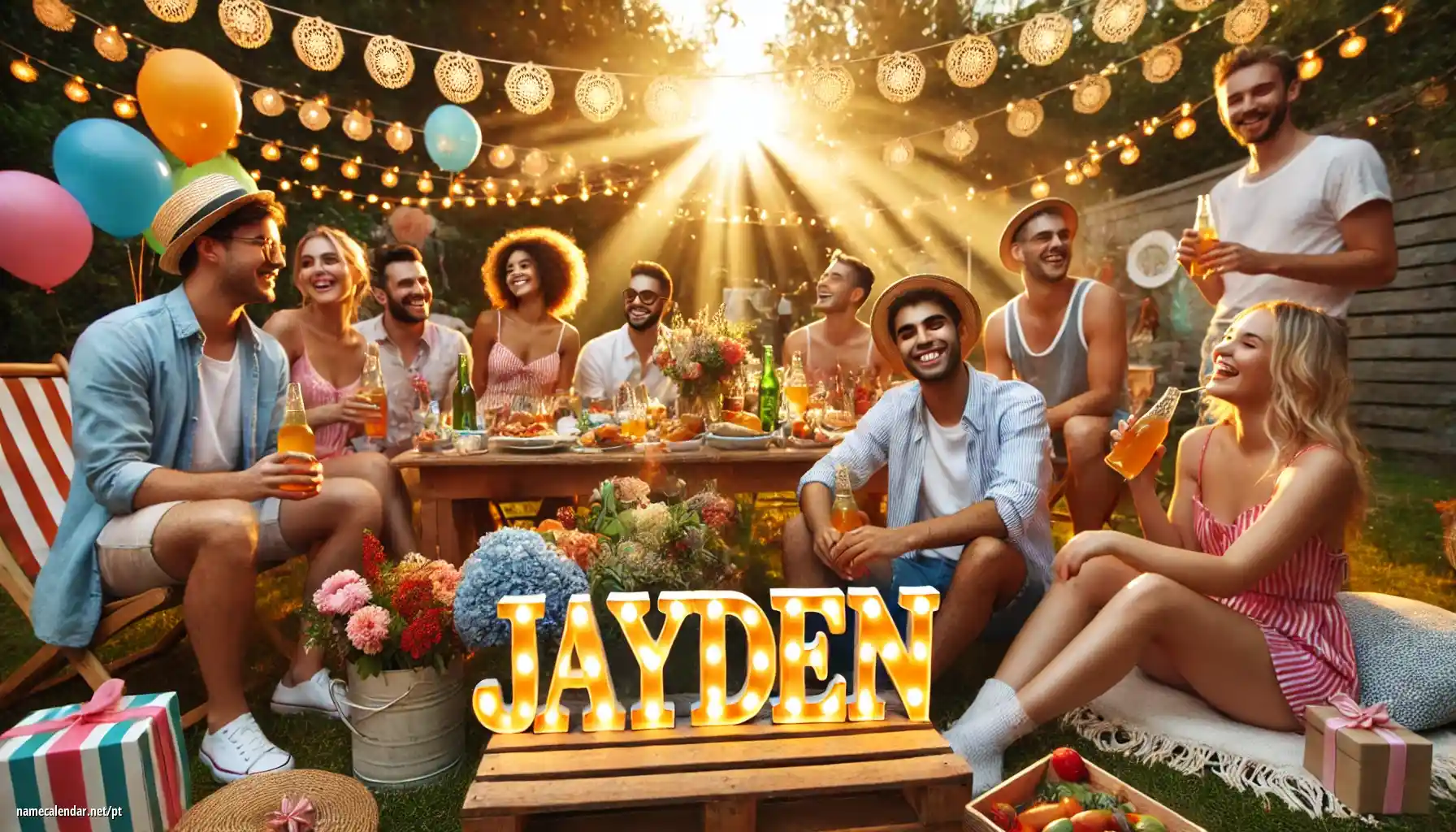 Celebração do dia do nome e nome - Jayden