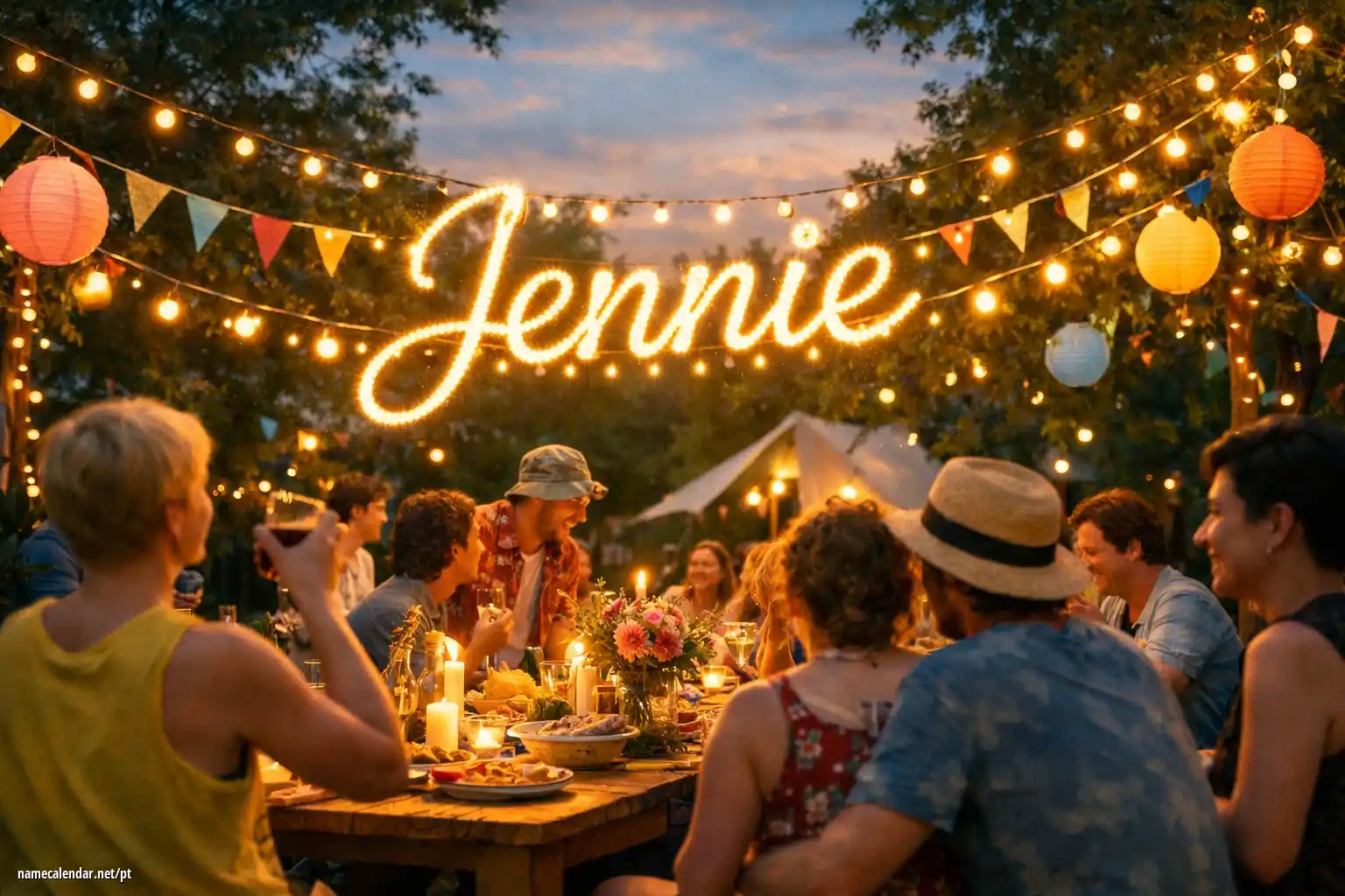 Celebração do dia do nome e nome - Jennie