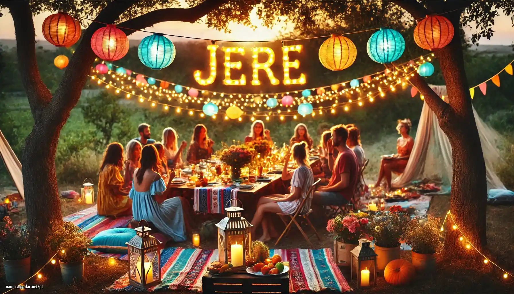 Celebração do dia do nome e nome - Jere