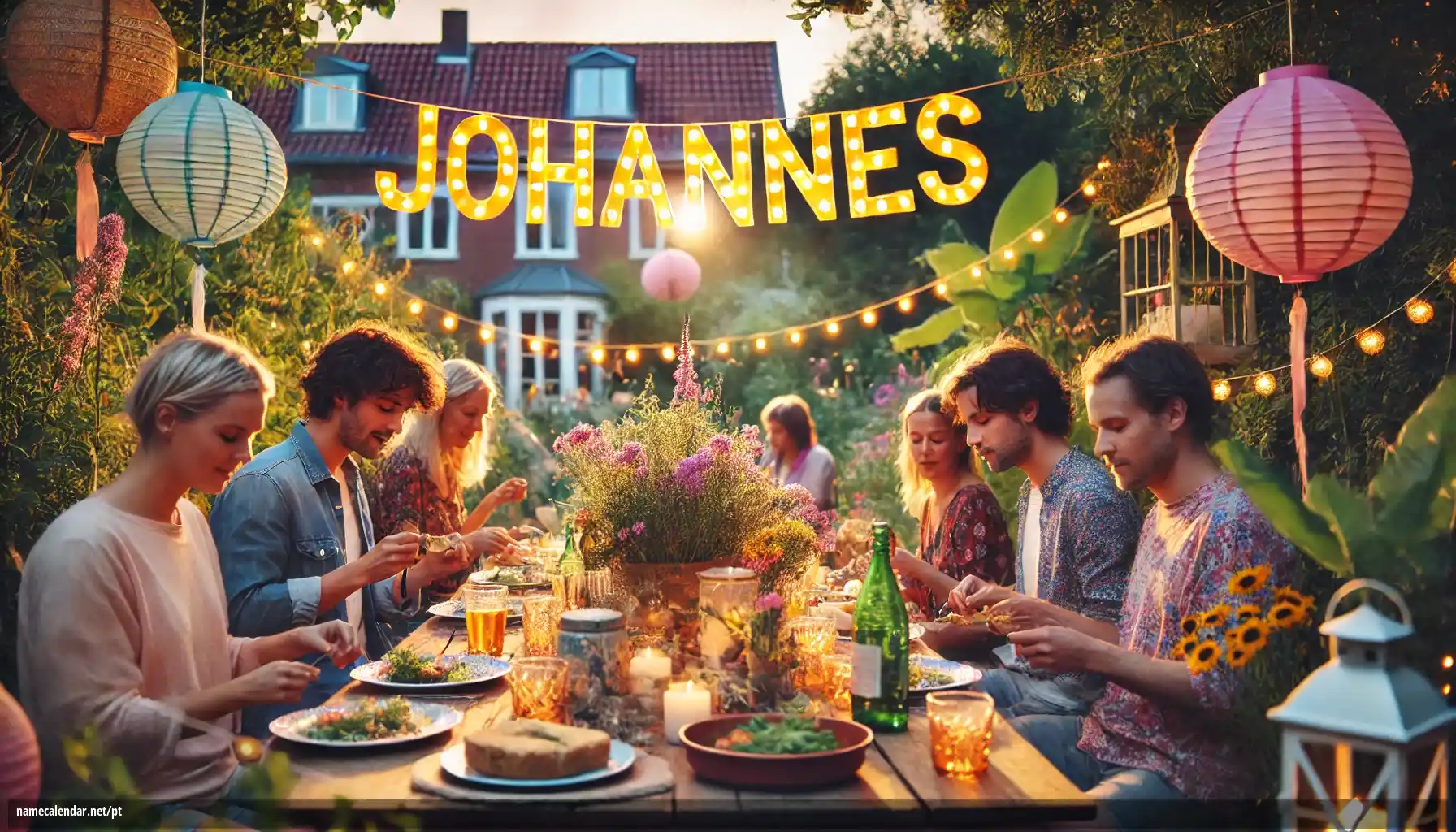 Celebração do dia do nome e nome - Johannes