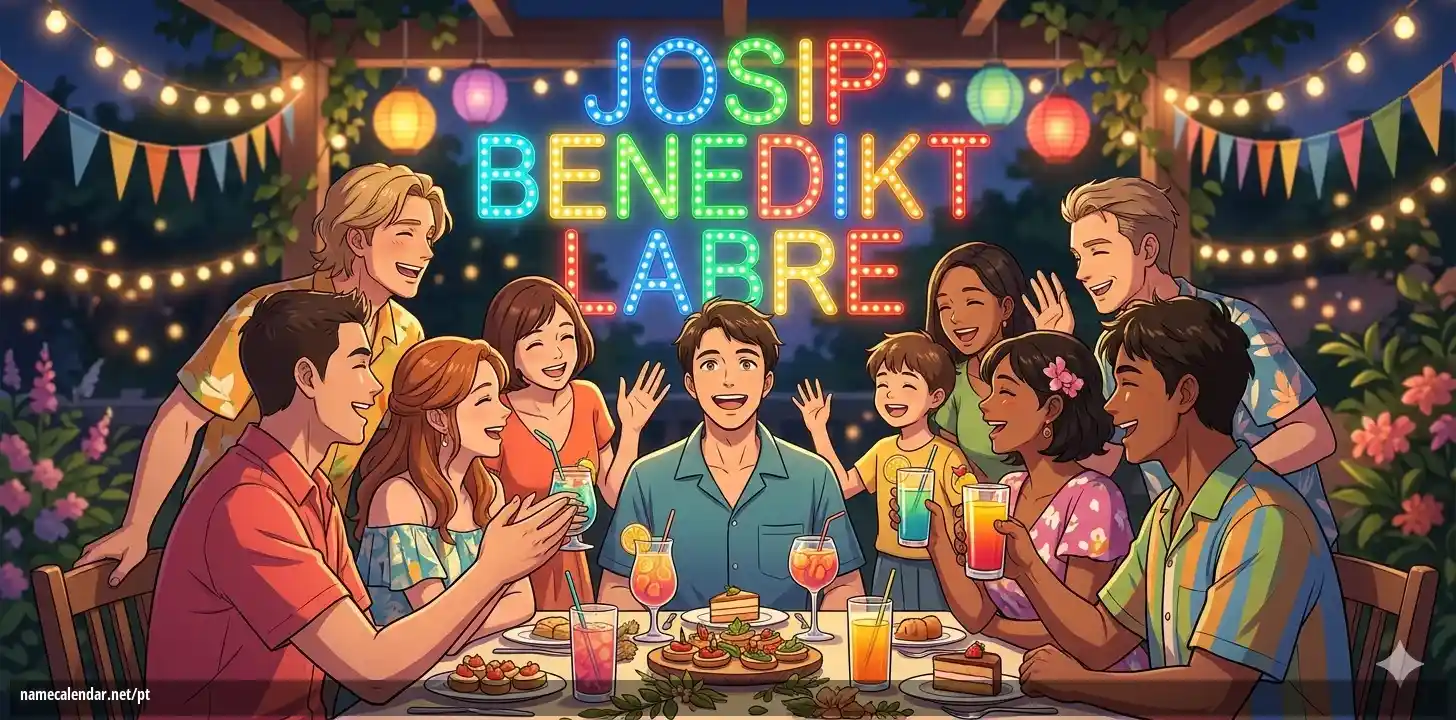 Celebração do dia do nome e nome - Josip Benedikt Labre