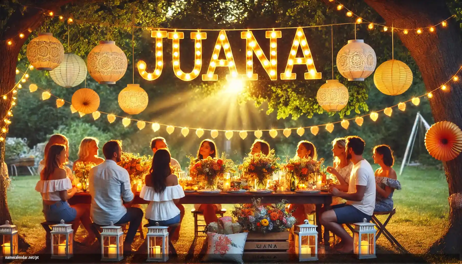 Celebração do dia do nome e nome - Juana