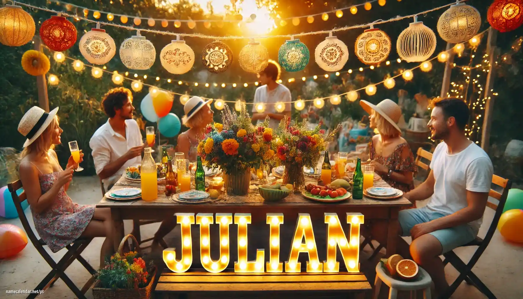 Celebração do dia do nome e nome - Julián