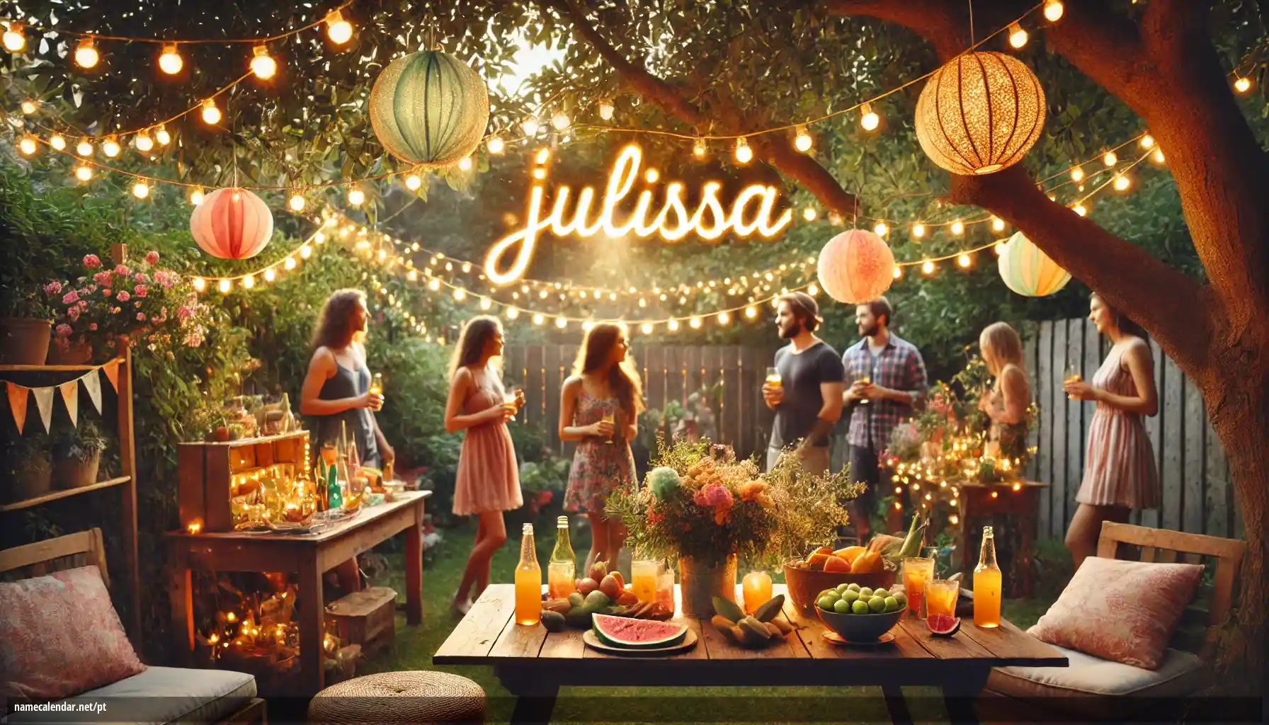 Celebração do dia do nome e nome - Julissa