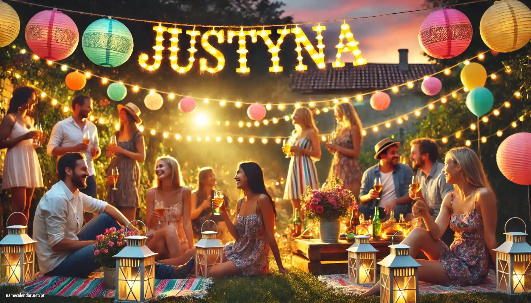 Celebração do dia do nome e nome - Justýna