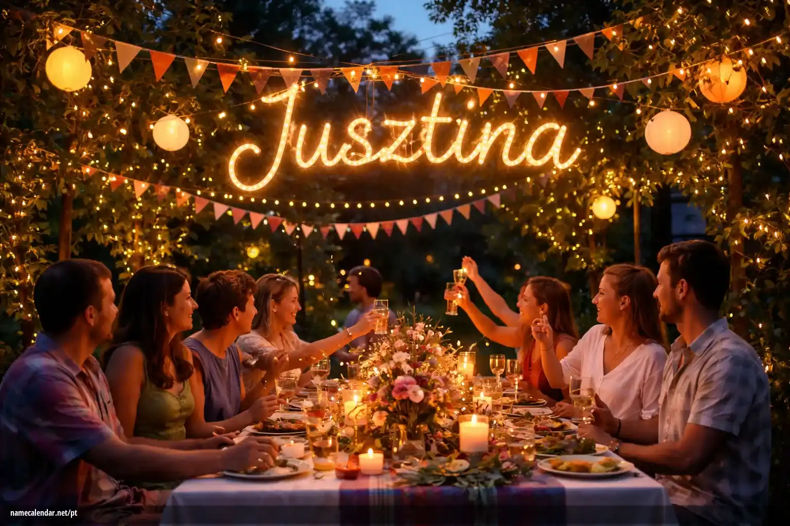 Celebração do dia do nome e nome - Jusztina