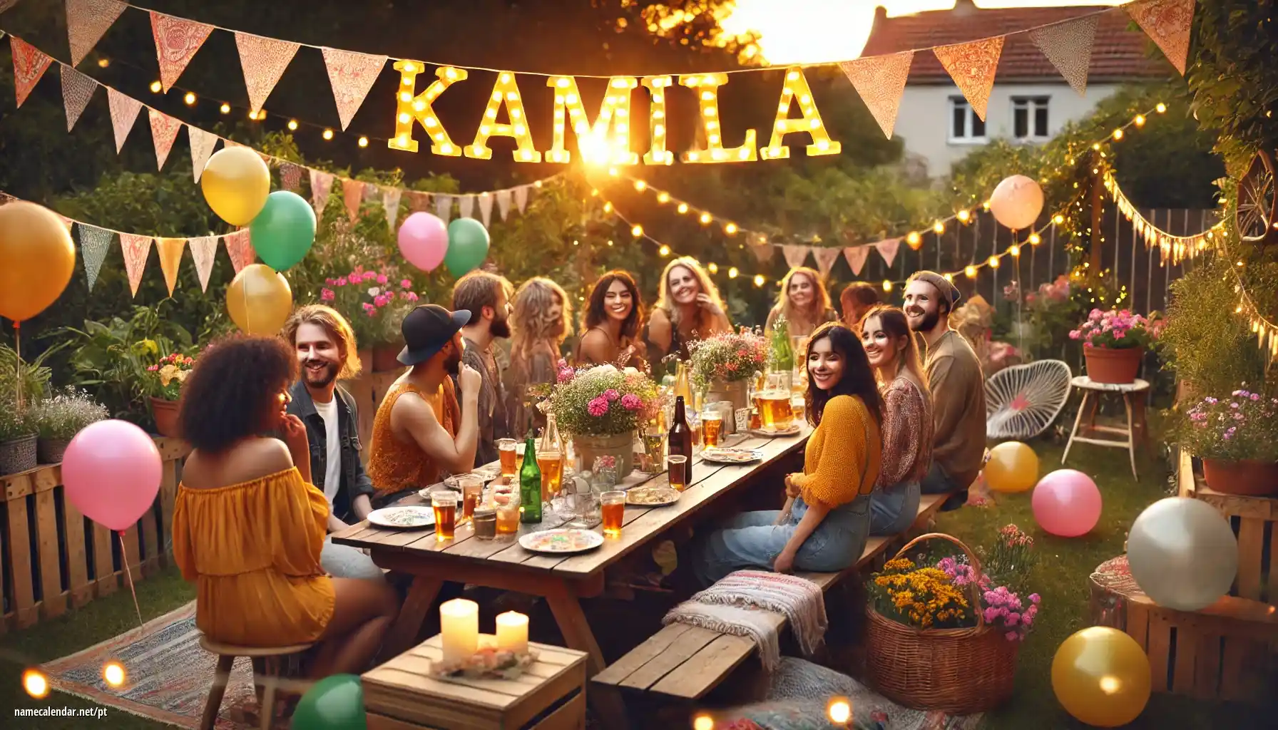 Celebração do dia do nome e nome - Kamila