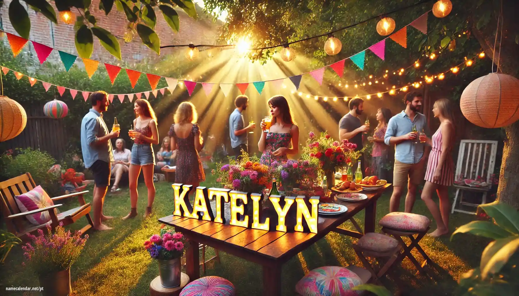 Celebração do dia do nome e nome - Katelyn